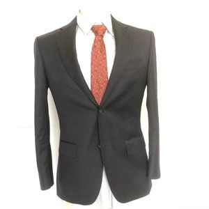 Suit Supply Thin Stripe Super 110's Pure Wool Navy